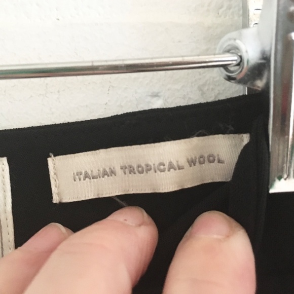 Club Monaco Women’s Trousers Ankle Pants Darted Pockets Tropical Wool Black 00 - Picture 4 of 13